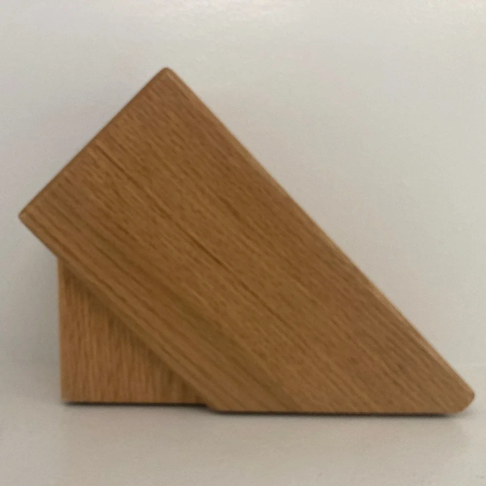 VTG Cutco 5 Slot Honey Oak Knife Block Homemaker Knife Block USA Made Cookware